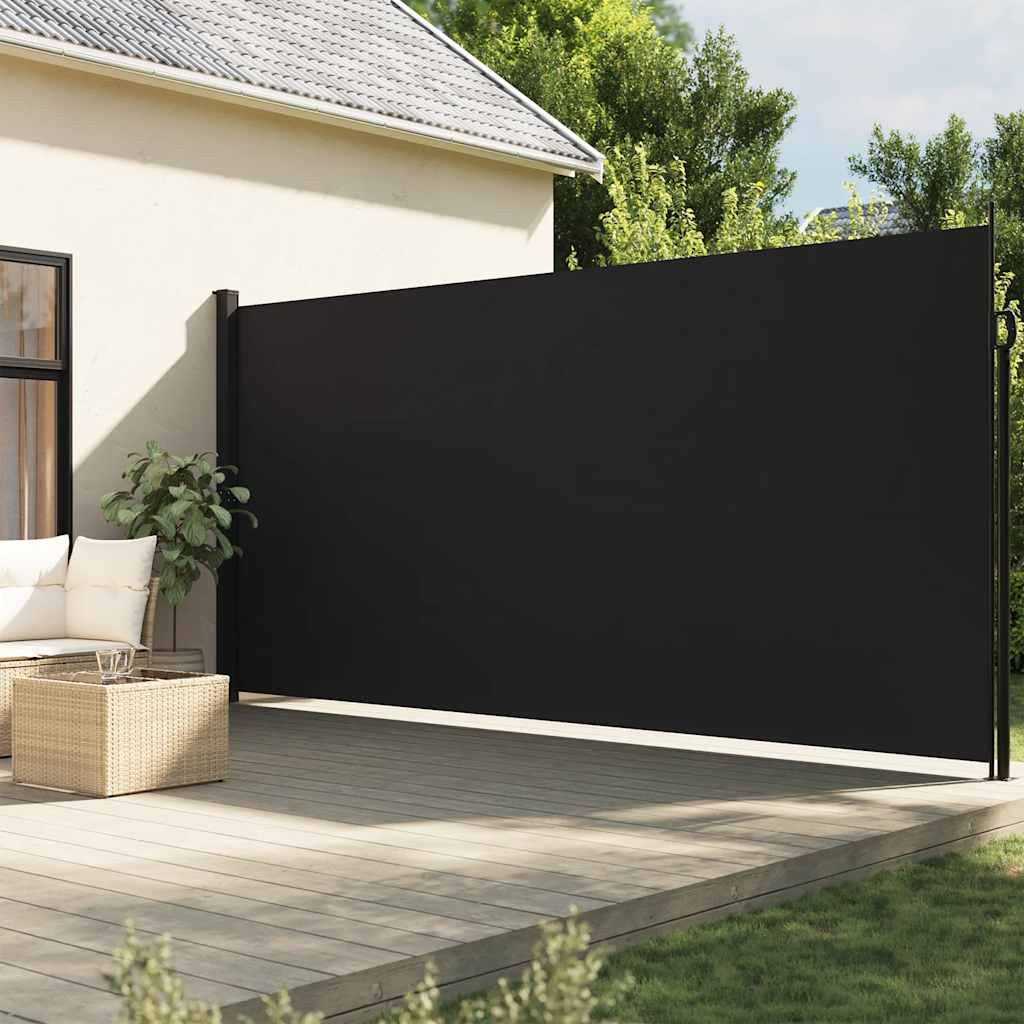 Vetonek Toldo lateral retráctil negro 220x500 cm