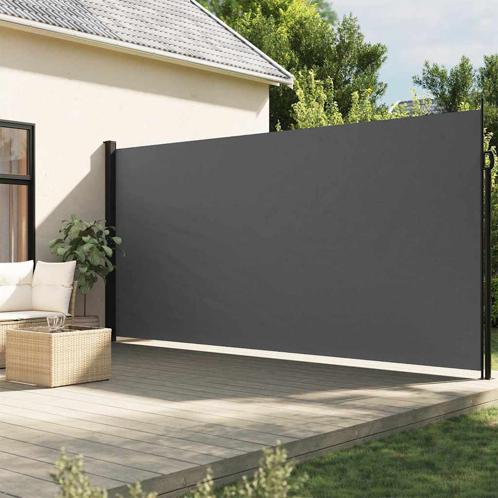 Vetonek Toldo lateral retráctil gris antracita 220x500 cm