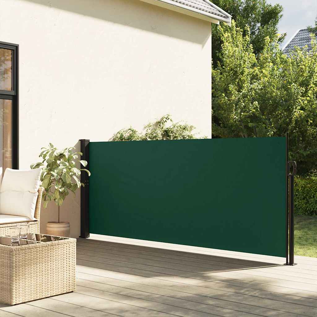 Vetonek Toldo lateral retráctil verde oscuro 140x600 cm