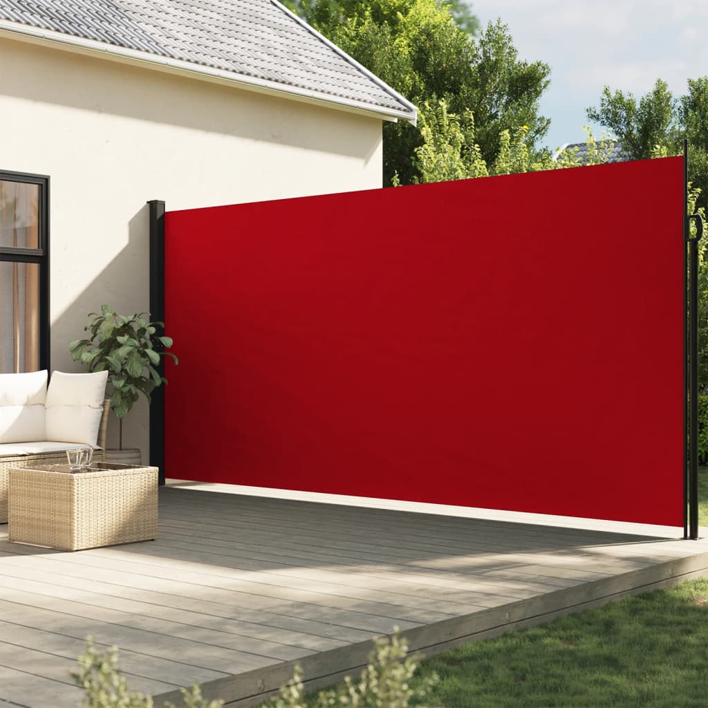 Vetonek Toldo lateral retráctil rojo 200x600 cm