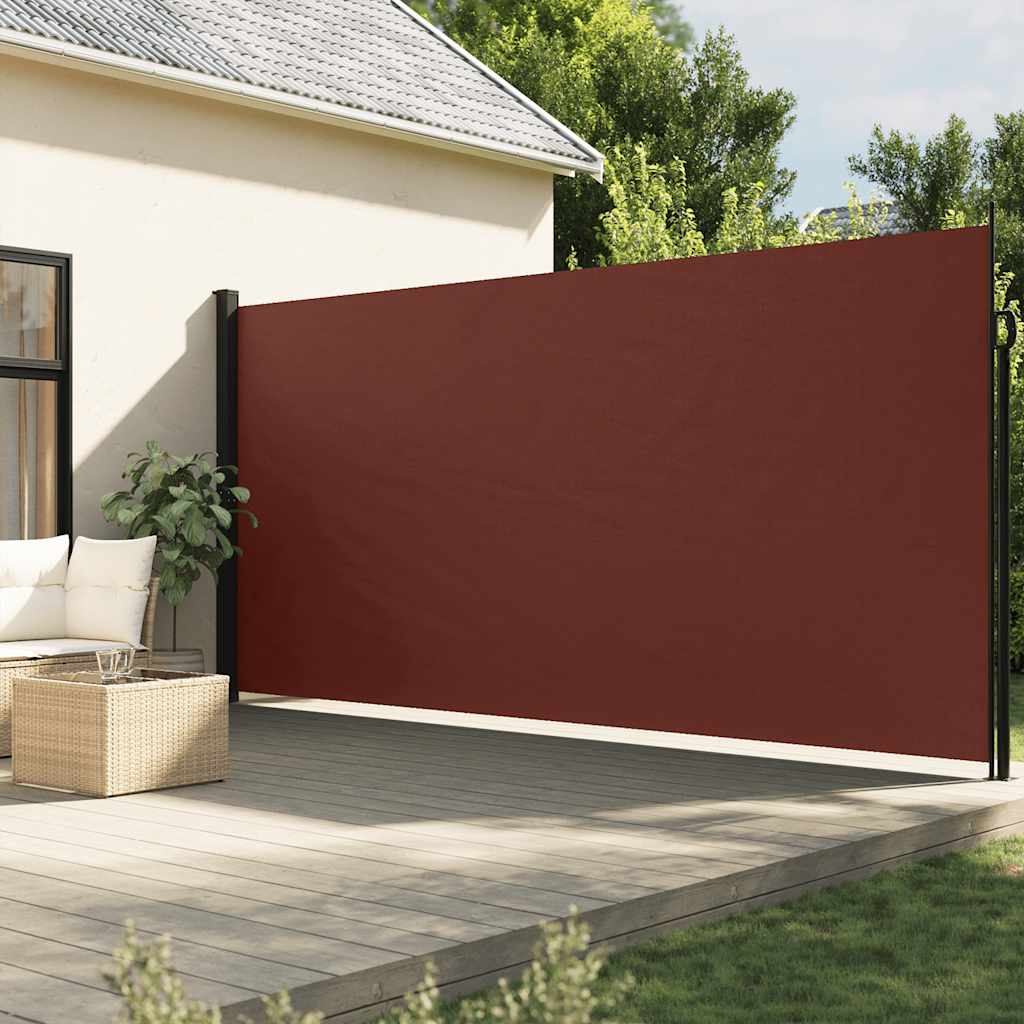 Vetonek Toldo lateral retráctil marrón 200x600 cm