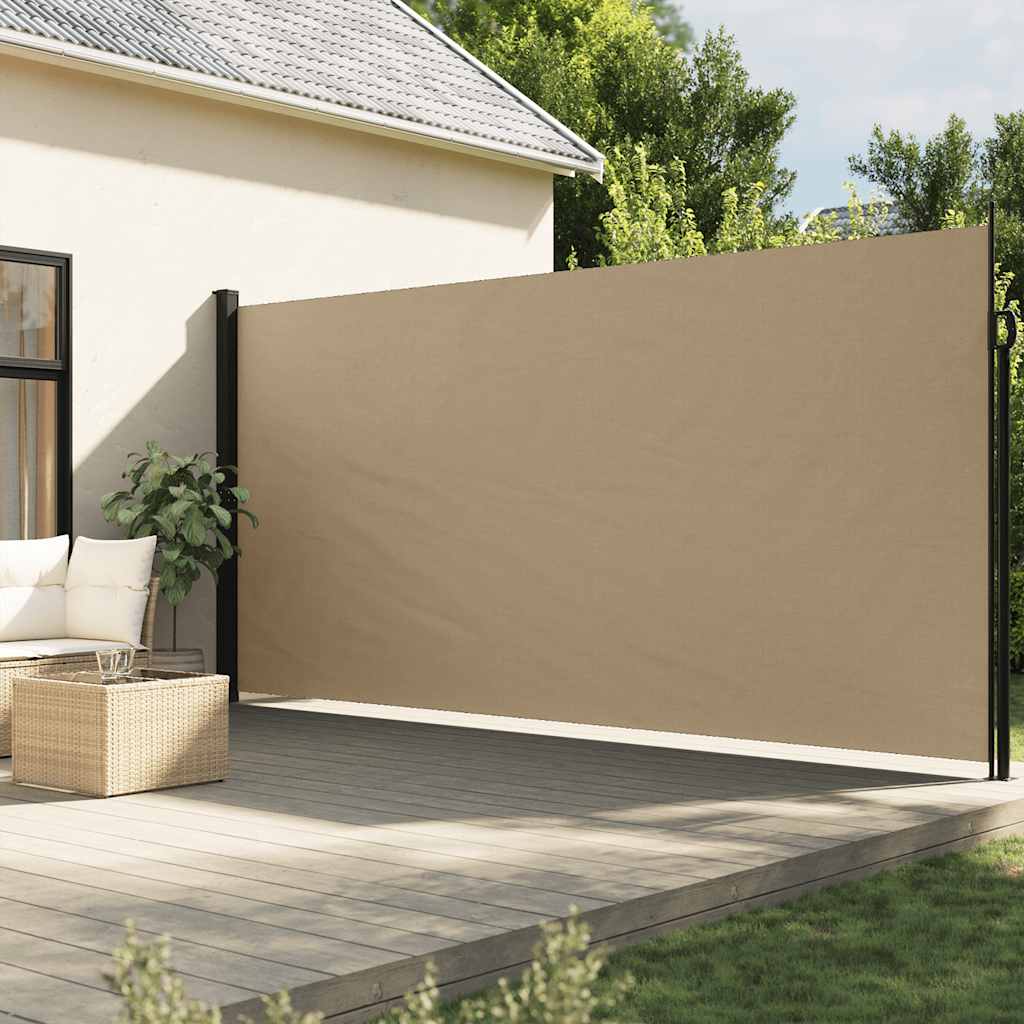 Vetonek Toldo lateral retráctil beige 200x600 cm