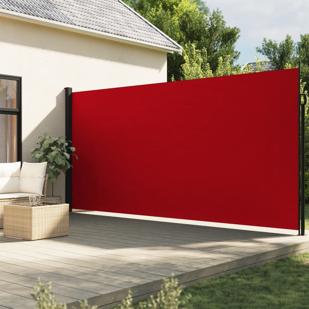 Vetonek Toldo lateral retráctil rojo 220x600 cm