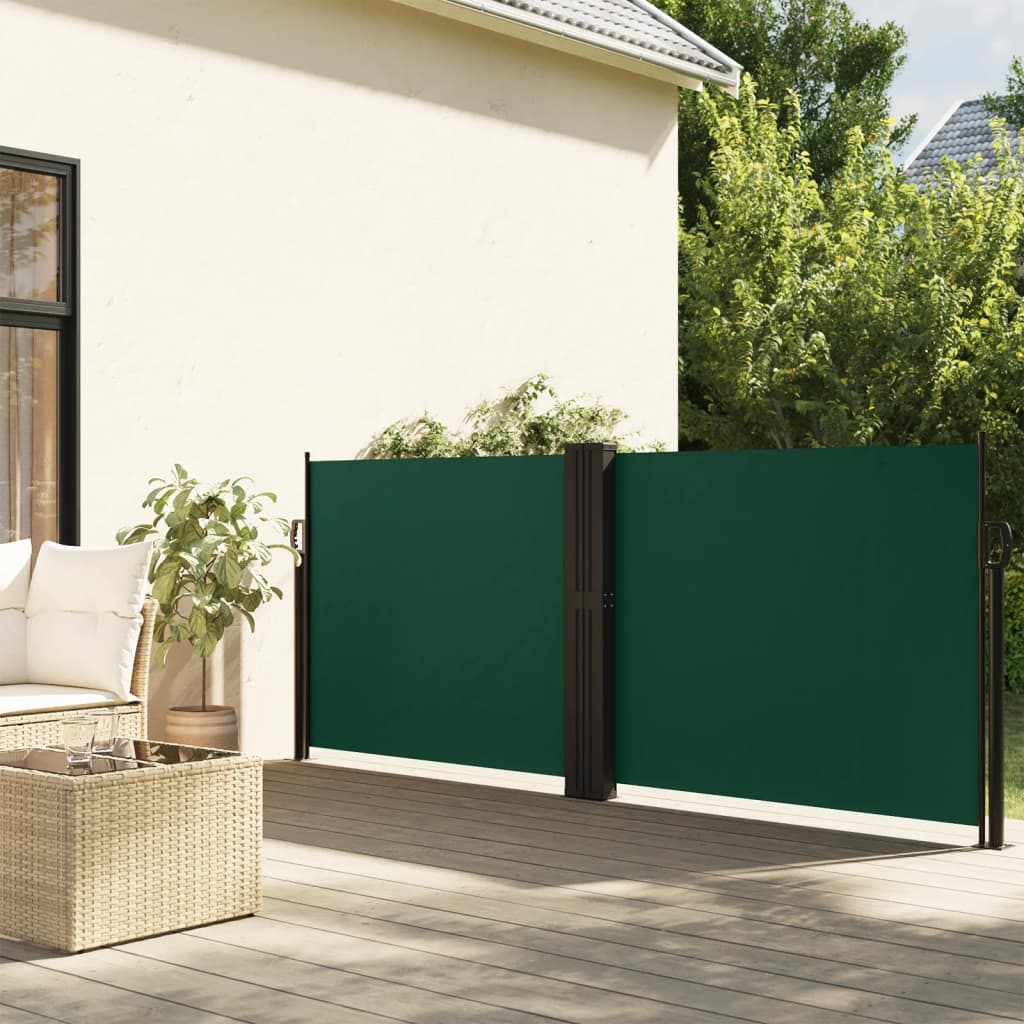 Vetonek Toldo lateral retráctil verde oscuro 100x600 cm