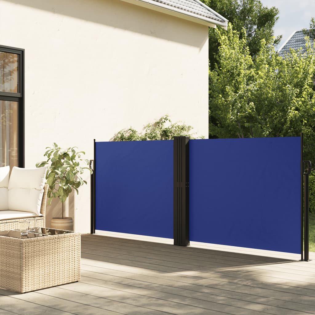 Vetonek Toldo lateral retráctil azul 120x600 cm