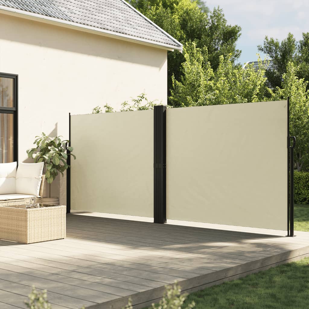 Vetonek Toldo lateral retráctil crema 160x600 cm