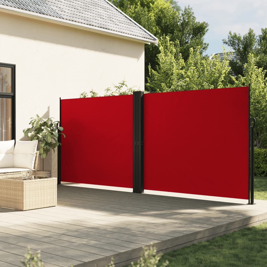 Vetonek Toldo lateral retráctil rojo 160x600 cm