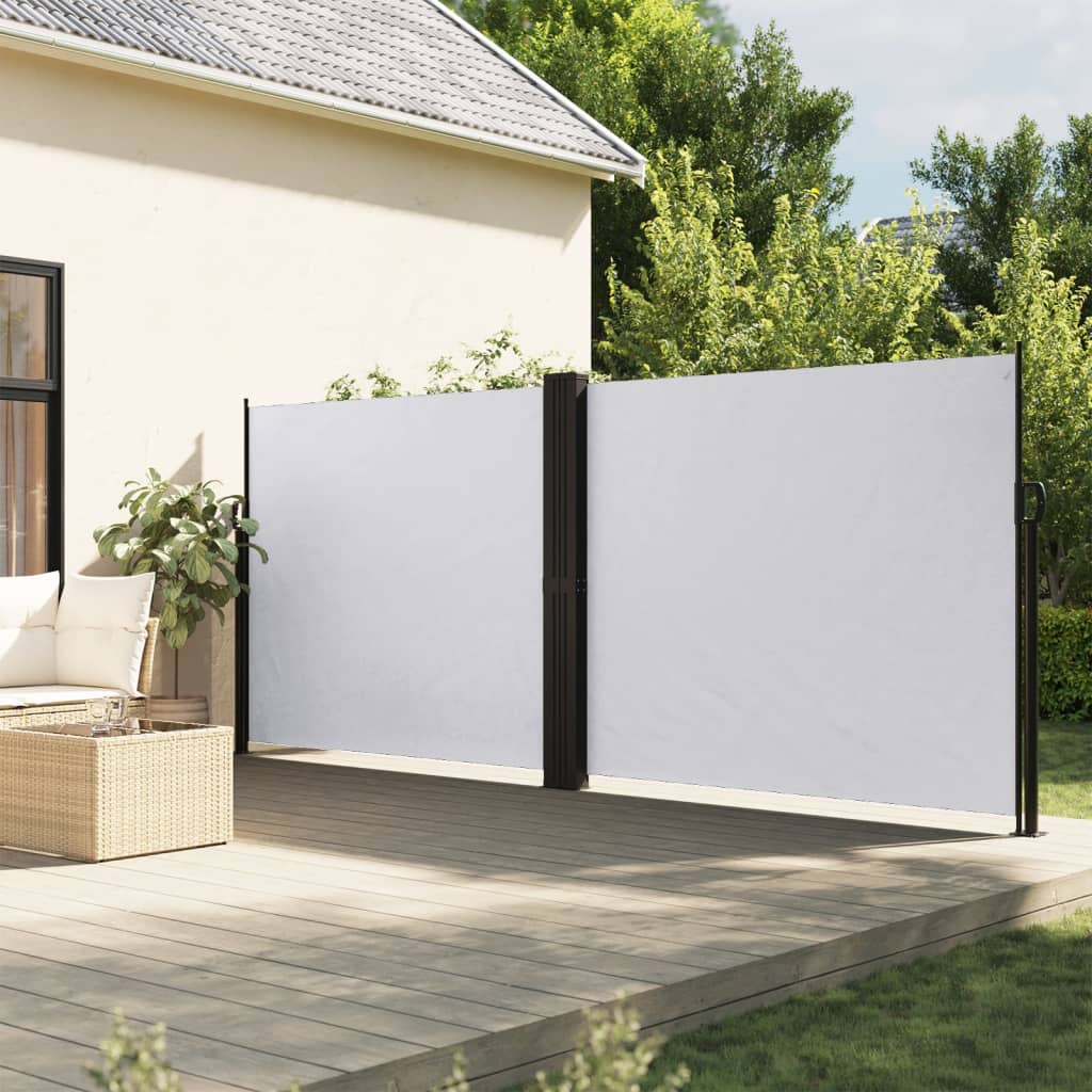 Vetonek Toldo lateral retráctil blanco 160x600 cm