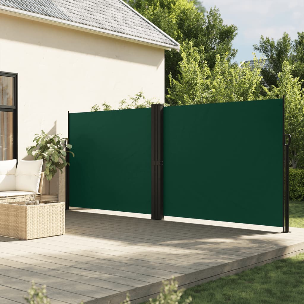 Vetonek Toldo lateral retráctil verde oscuro 160x600 cm