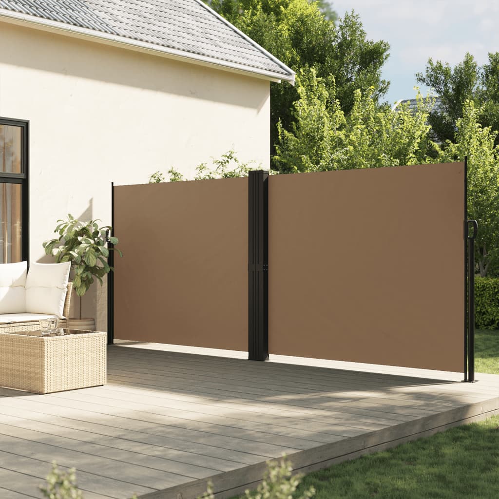 Vetonek Toldo lateral retráctil gris taupe 180x600 cm