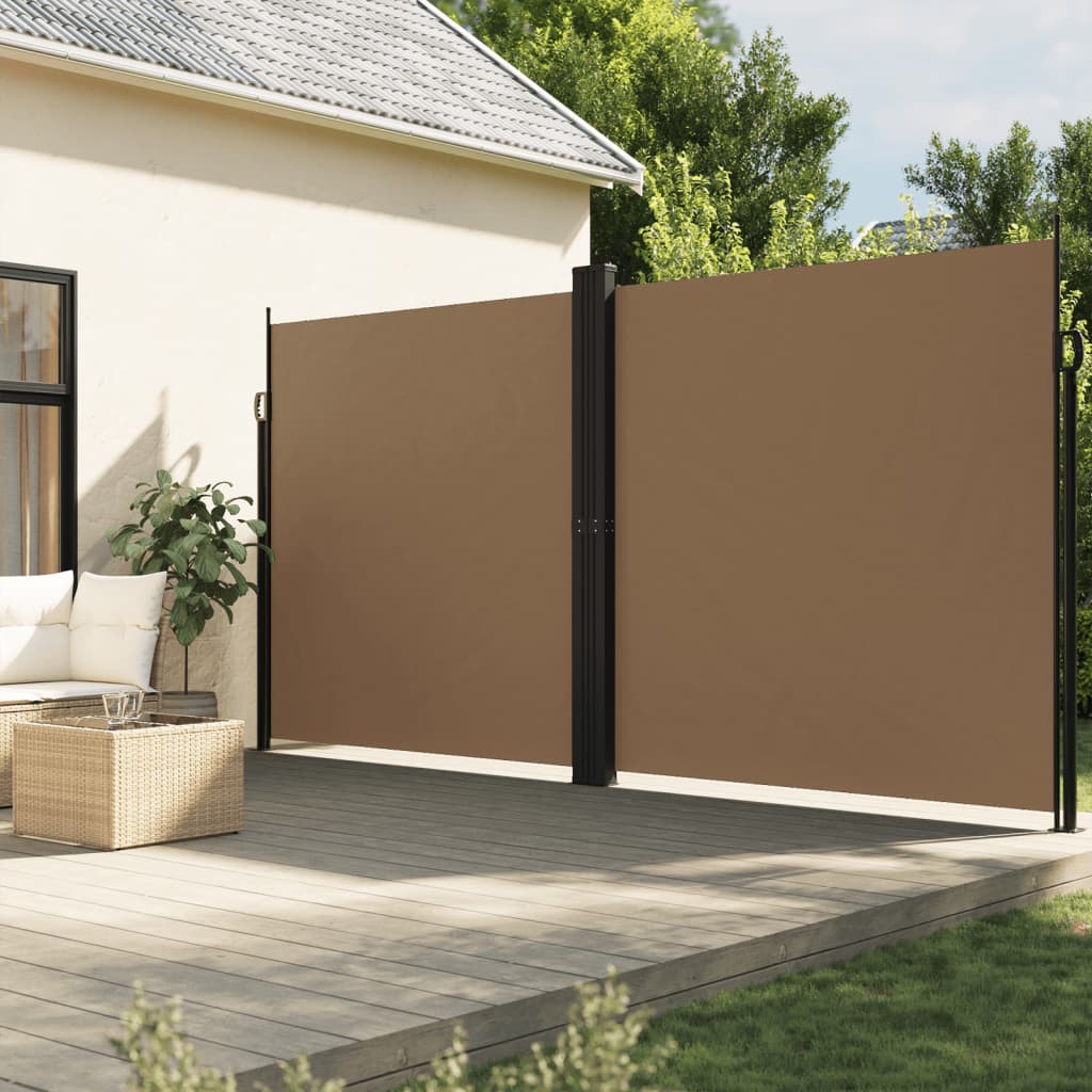 Vetonek Toldo lateral retráctil gris taupe 200x600 cm