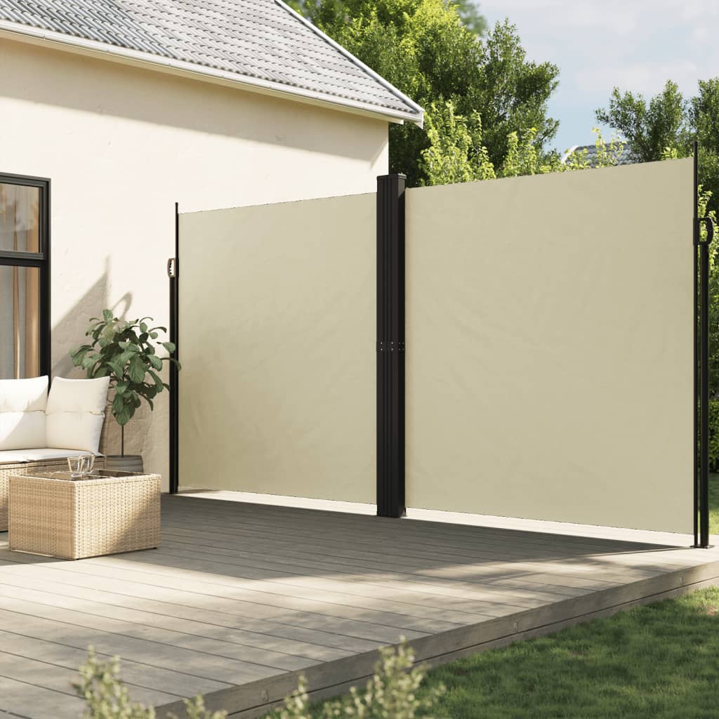 Vetonek Toldo lateral retráctil crema 220x600 cm