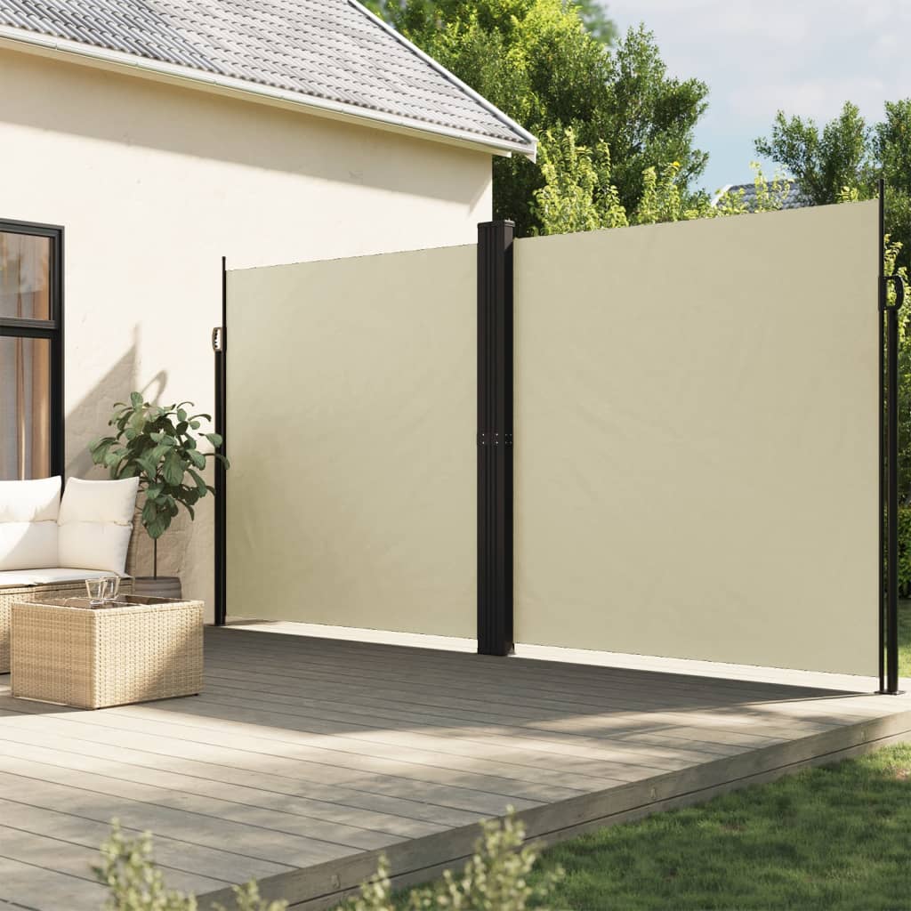 Vetonek Toldo lateral retráctil crema 220x1000 cm