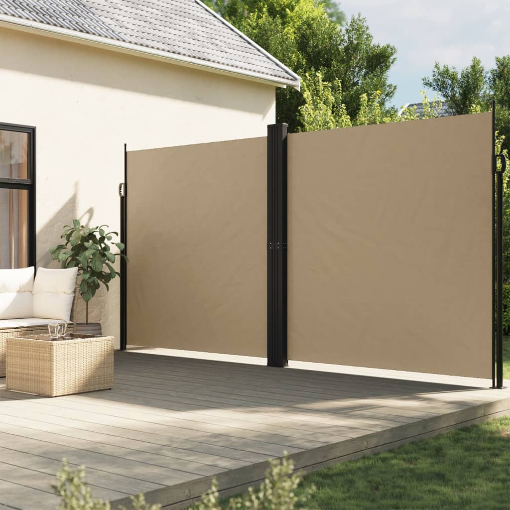 Vetonek Toldo lateral retráctil beige 220x1000 cm