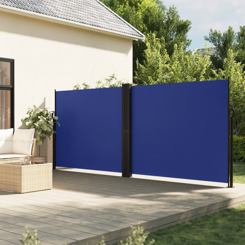 Vetonek Toldo lateral retráctil azul 180x1200 cm