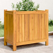 Jardinière avec revêtement en bois d'acacia massif 54x31x50 cm v7291 Vetonek
