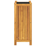 Jardinière avec revêtement en bois d'acacia massif 31x31x75 cm v7307 - Vetonek