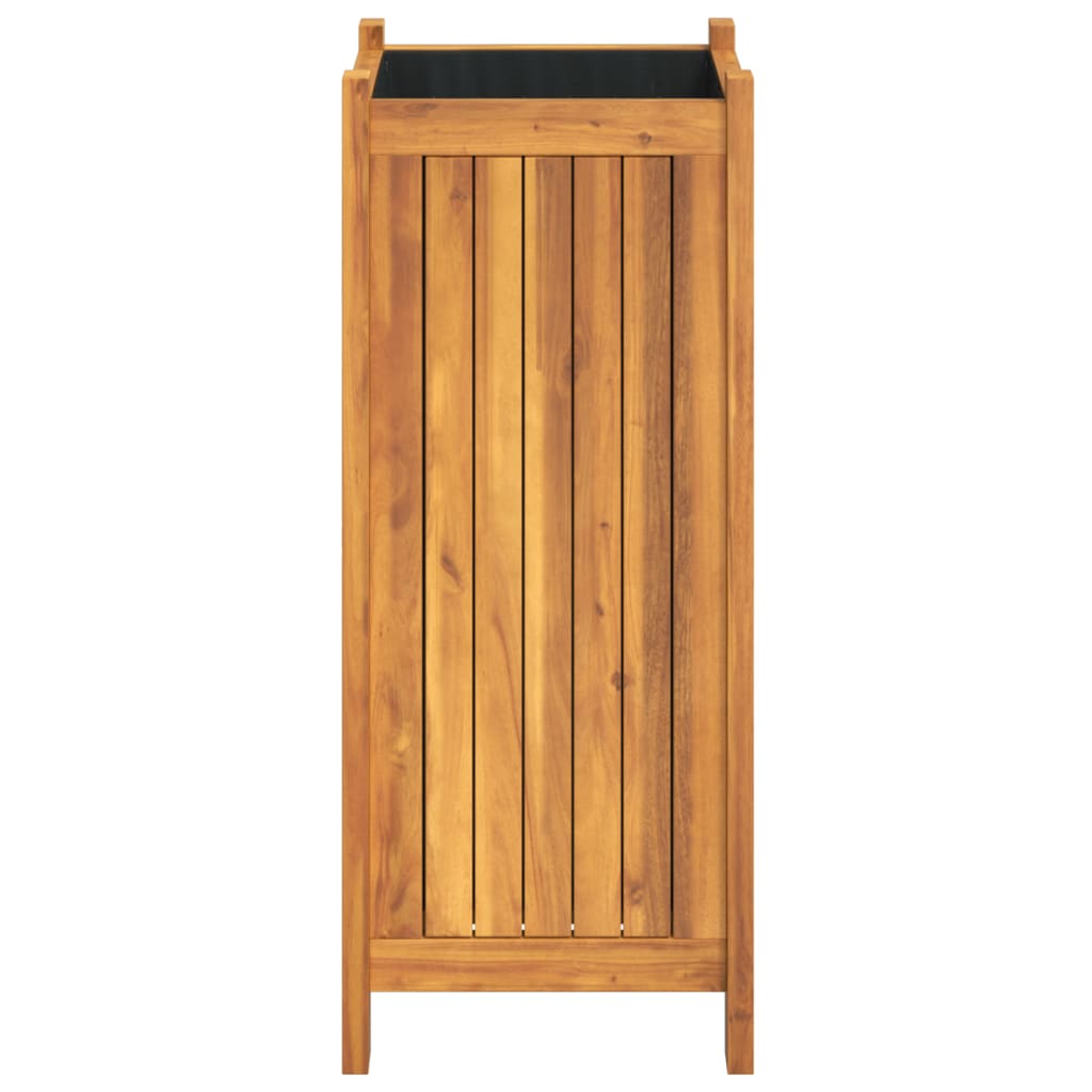 Jardinière avec revêtement en bois d'acacia massif 31x31x75 cm v7307 - Vetonek