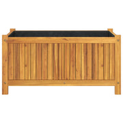 Jardinière avec revêtement en bois d'acacia massif 80x42x40 cm v7338 - Vetonek