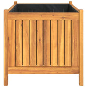 Jardinière avec revêtement en bois d'acacia massif 80x42x40 cm v7338 - Vetonek