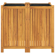 Jardinière avec revêtement en bois d'acacia massif 84x42x75 cm v7352 - Vetonek