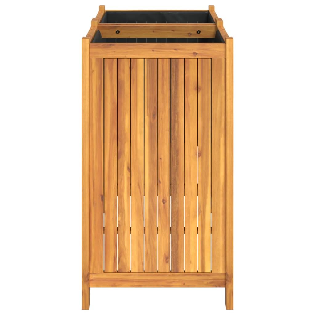 Jardinière avec revêtement en bois d'acacia massif 84x42x75 cm v7352 - Vetonek