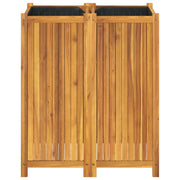 Jardinière avec revêtement en bois d'acacia massif 84x42x100 cm v7376 - Vetonek
