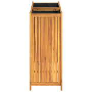 Jardinière avec revêtement en bois d'acacia massif 84x42x100 cm v7376 - Vetonek
