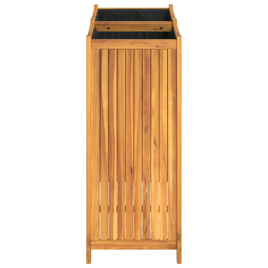Jardinière avec revêtement en bois d'acacia massif 84x42x100 cm v7376 - Vetonek