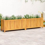 Jardinière avec revêtement en bois d'acacia massif 199x38,5x50 cm v7413 Vetonek
