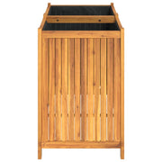 Jardinière avec revêtement en bois d'acacia massif 100x50x75 cm v7437 - Vetonek
