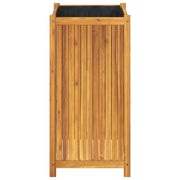 Jardinière avec revêtement en bois d'acacia massif 50x50x100 cm v7451 - Vetonek