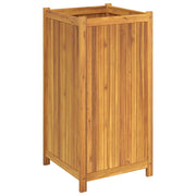 Jardinière avec revêtement en bois d'acacia massif 50x50x100 cm v7451 - Vetonek