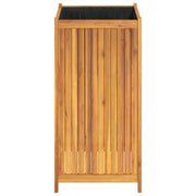 Jardinière avec revêtement en bois d'acacia massif 50x50x100 cm v7451 - Vetonek