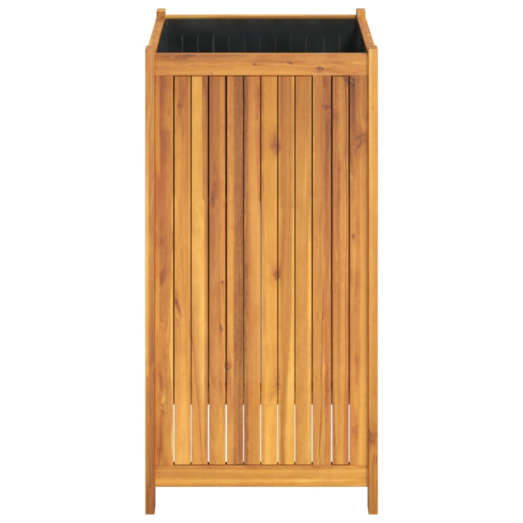 Jardinière avec revêtement en bois d'acacia massif 50x50x100 cm v7451 - Vetonek