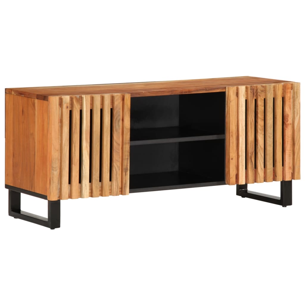 Vetonek Mueble de TV madera maciza de acacia 105x34x46 cm