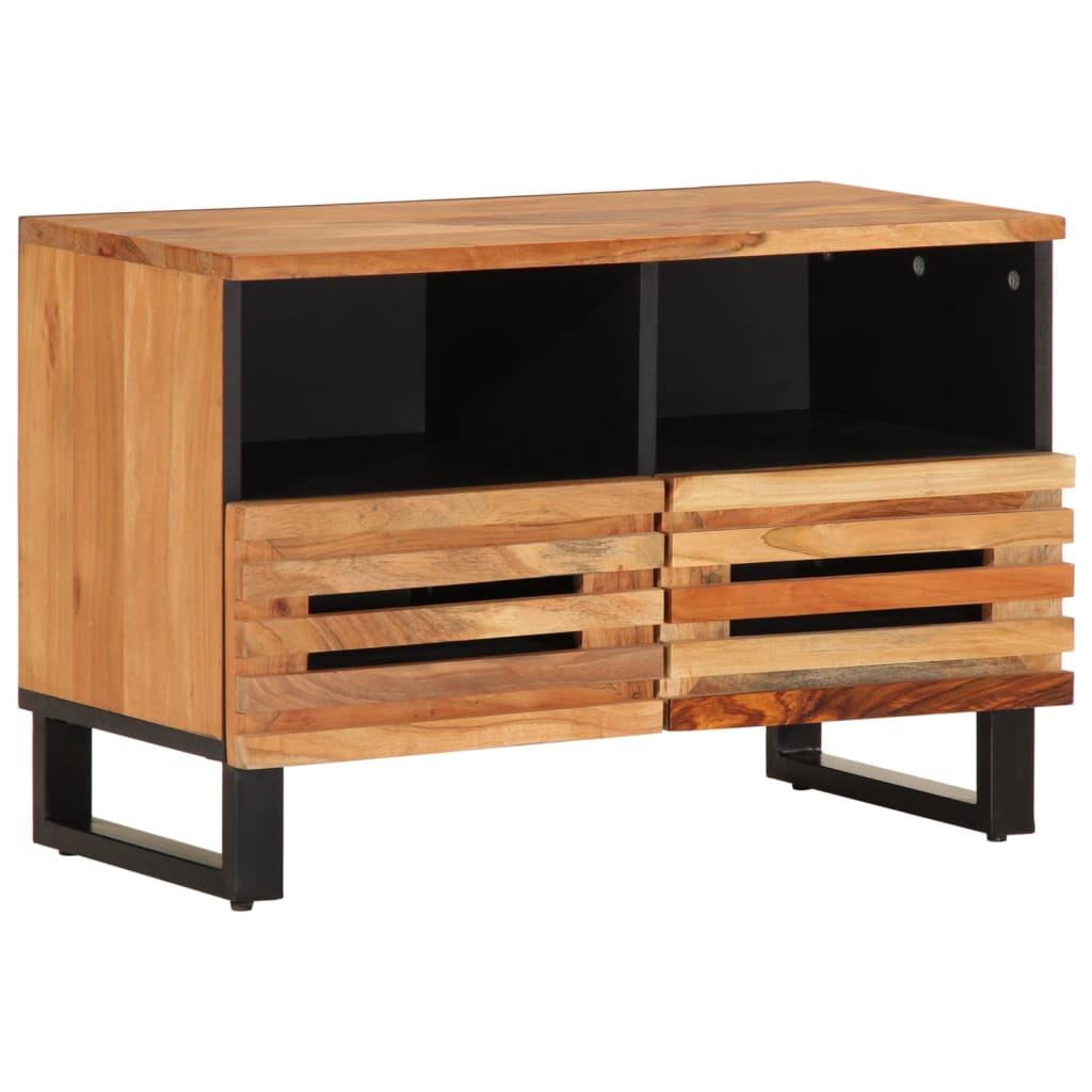 Vetonek Mueble de TV madera maciza de acacia 70x34x46 cm