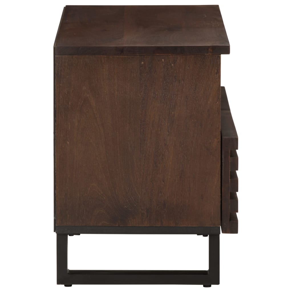 TV furniture solid wood Brown mango 70x34x46 cm