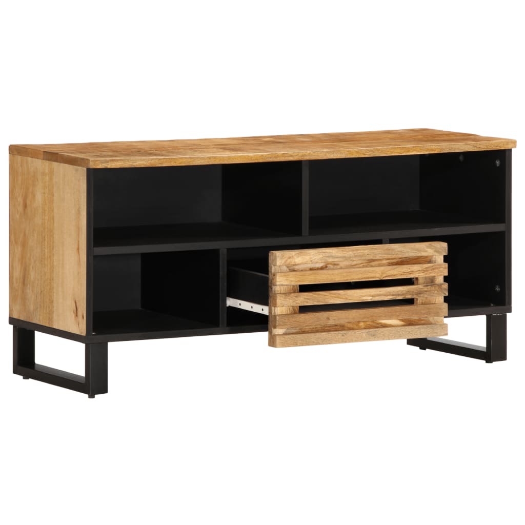 RUGOSE MANGO WOOD TV furniture 100x34x46 cm