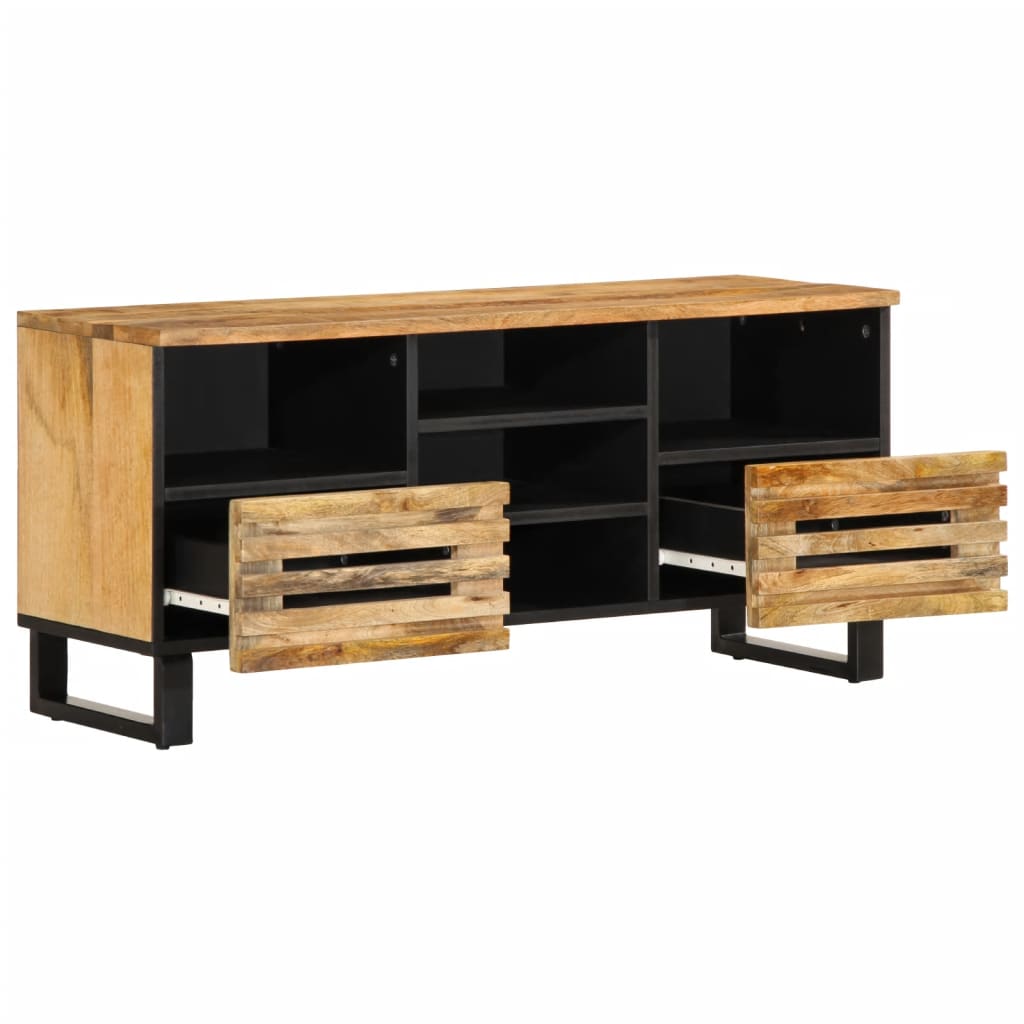 RUGOSE MANGO WOOD TV furniture 100x34x46 cm