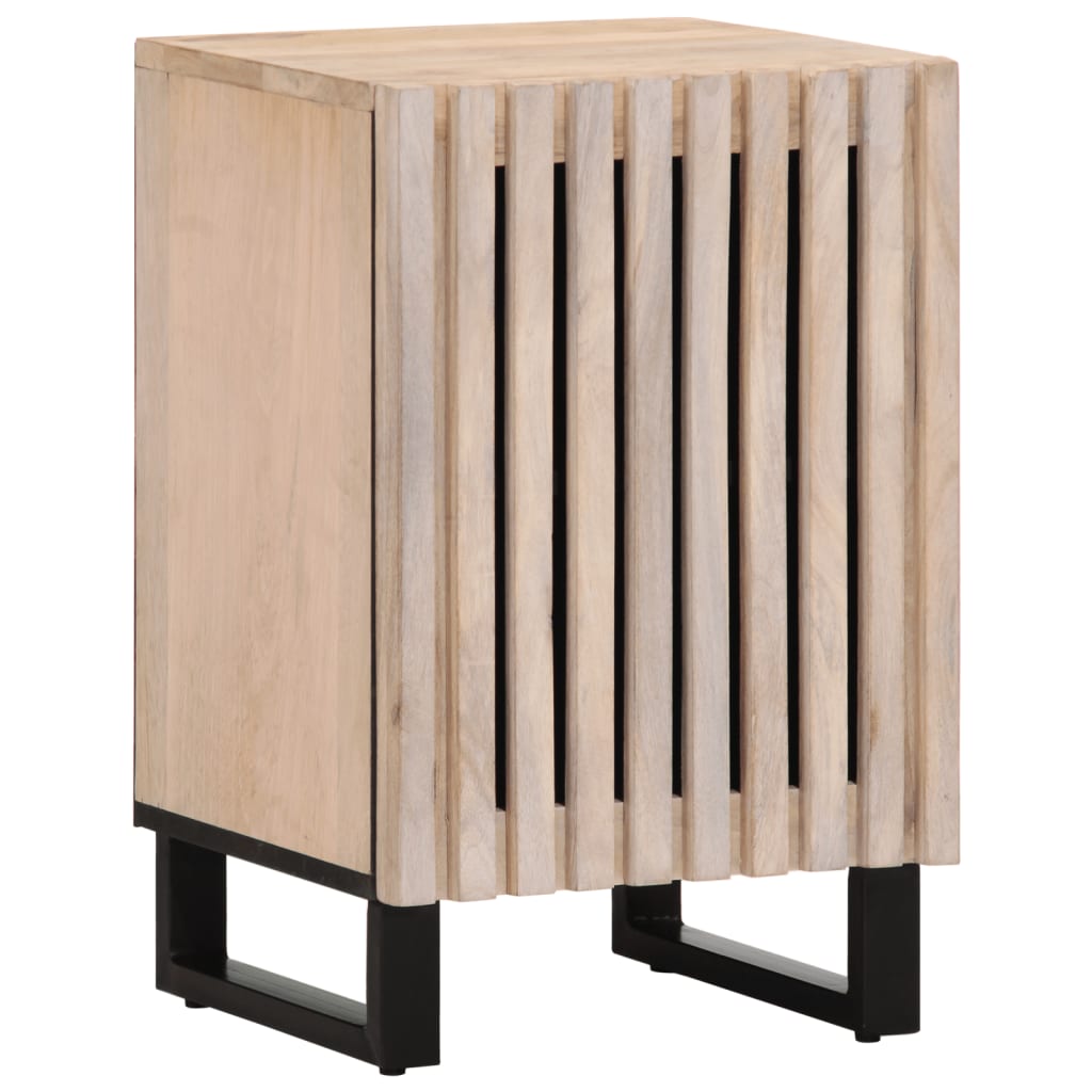 Vetonek Mueble de baño madera maciza de mango 38x34x58 cm