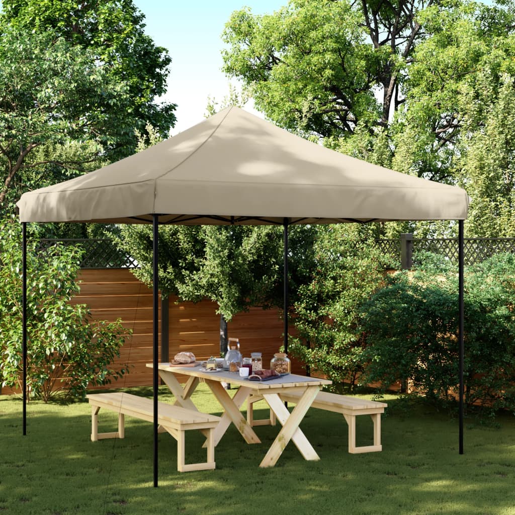 Vetonek Tienda de fiesta plegable Pop-Up taupe 292x292x315 cm