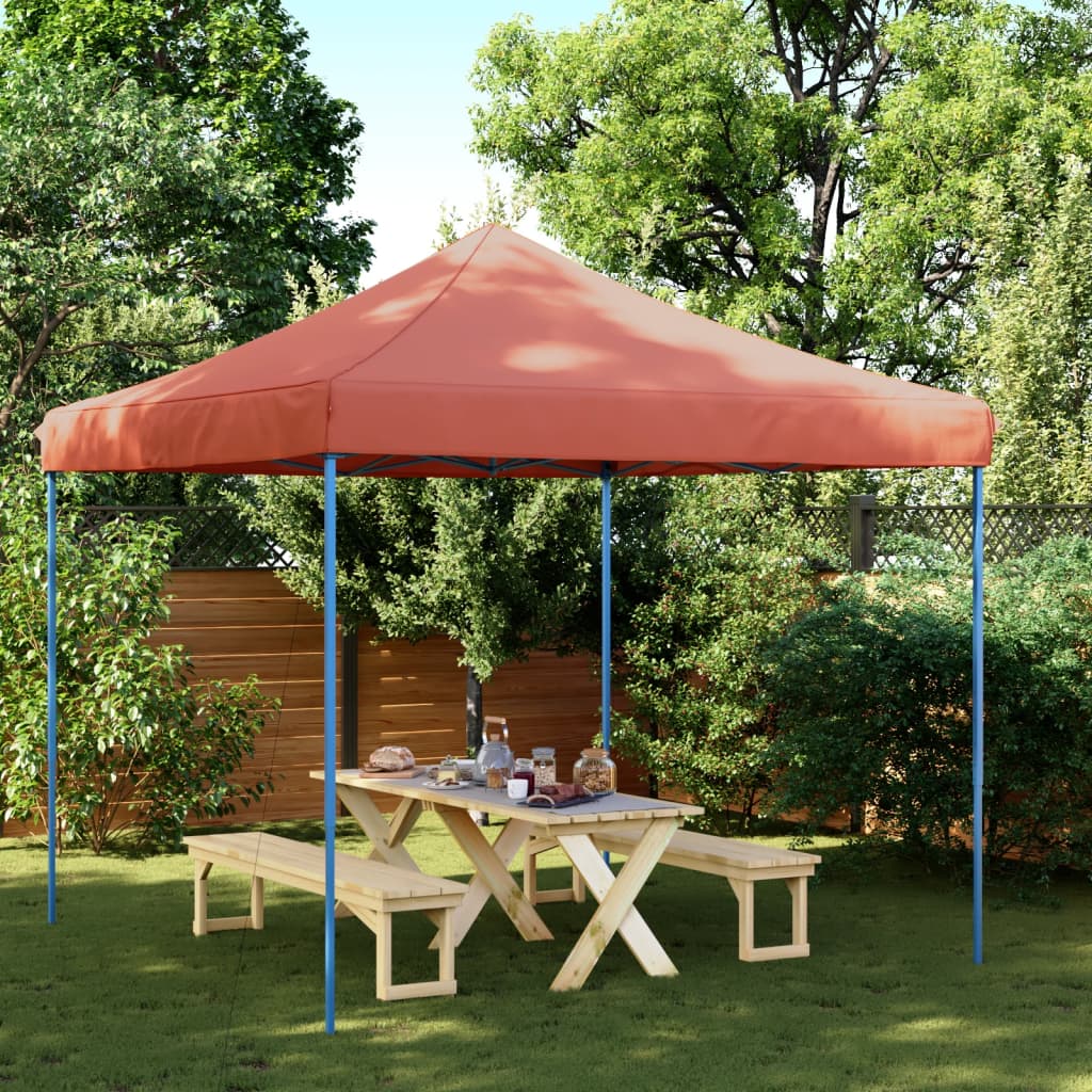 Vetonek Tienda de fiesta plegable Pop-Up terracota 292x292x315 cm