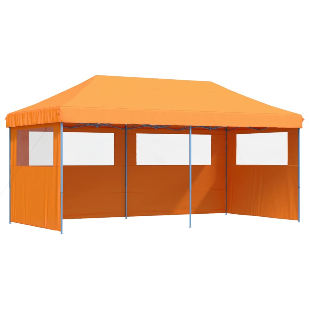 Tienda de fiesta plegable Pop-Up 3 paredes laterales naranja