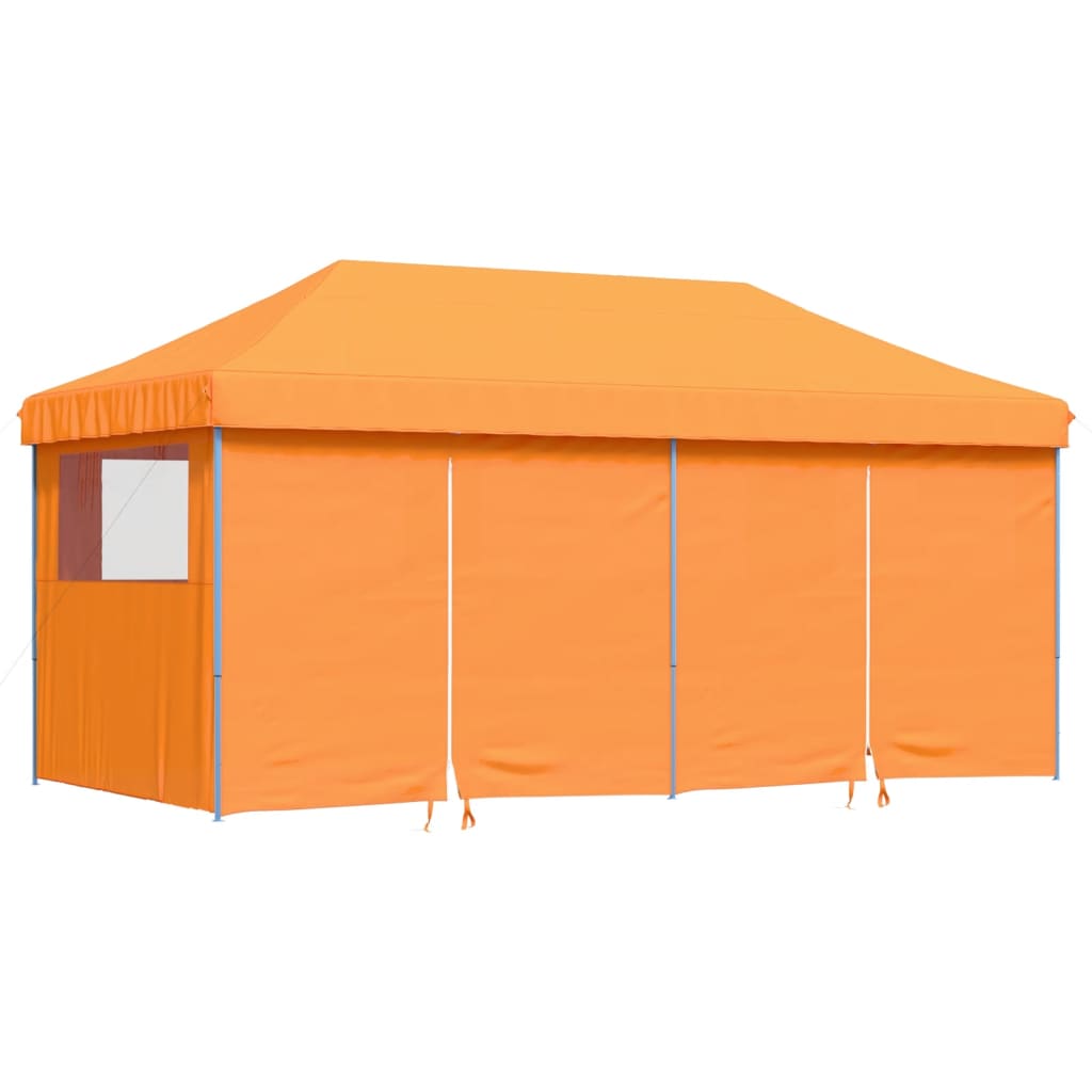 Tienda de fiesta plegable Pop-Up 4 paredes laterales naranja