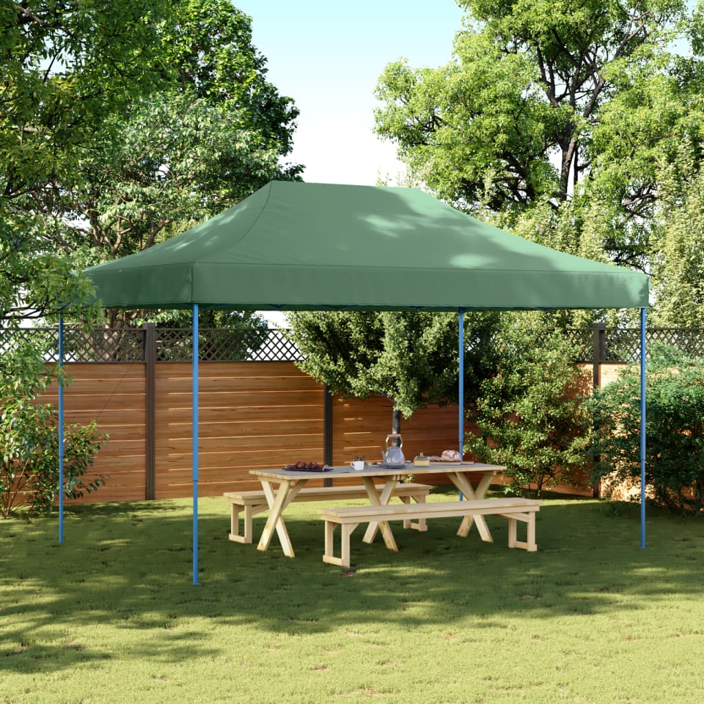 Vetonek Tienda de fiesta plegable Pop-Up verde 440x292x315 cm