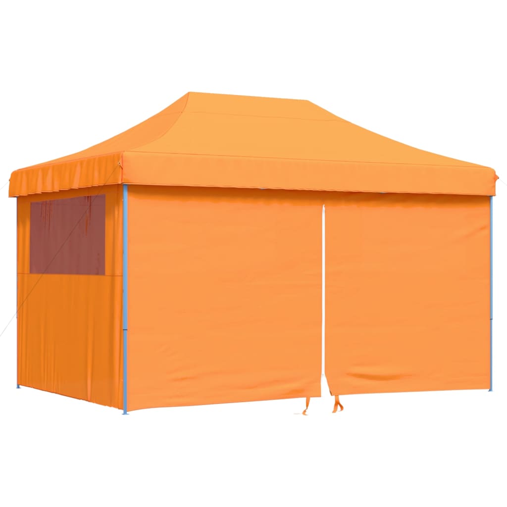 Tienda de fiesta plegable Pop-Up 4 paredes laterales naranja