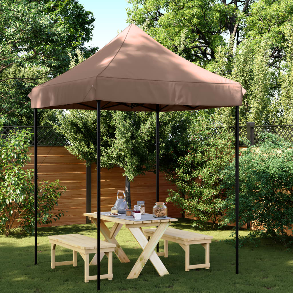 Vetonek Tienda de fiesta plegable Pop-Up marrón 200x200x306 cm