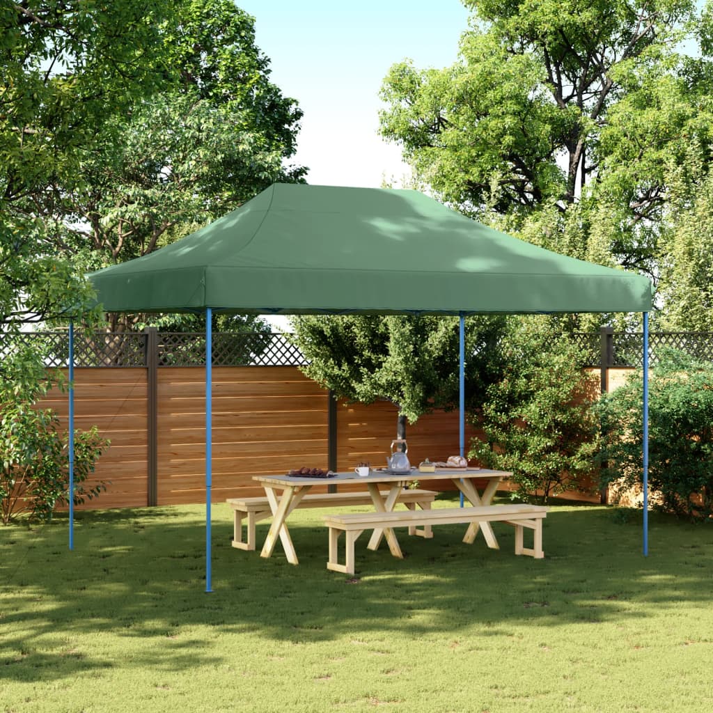 Vetonek Tienda de fiesta plegable Pop-Up verde 410x279x315 cm