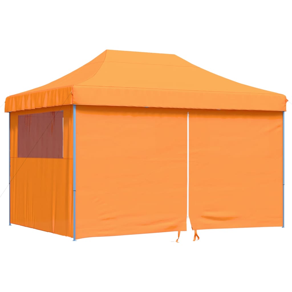 Tienda de fiesta plegable Pop-Up 4 paredes laterales naranja